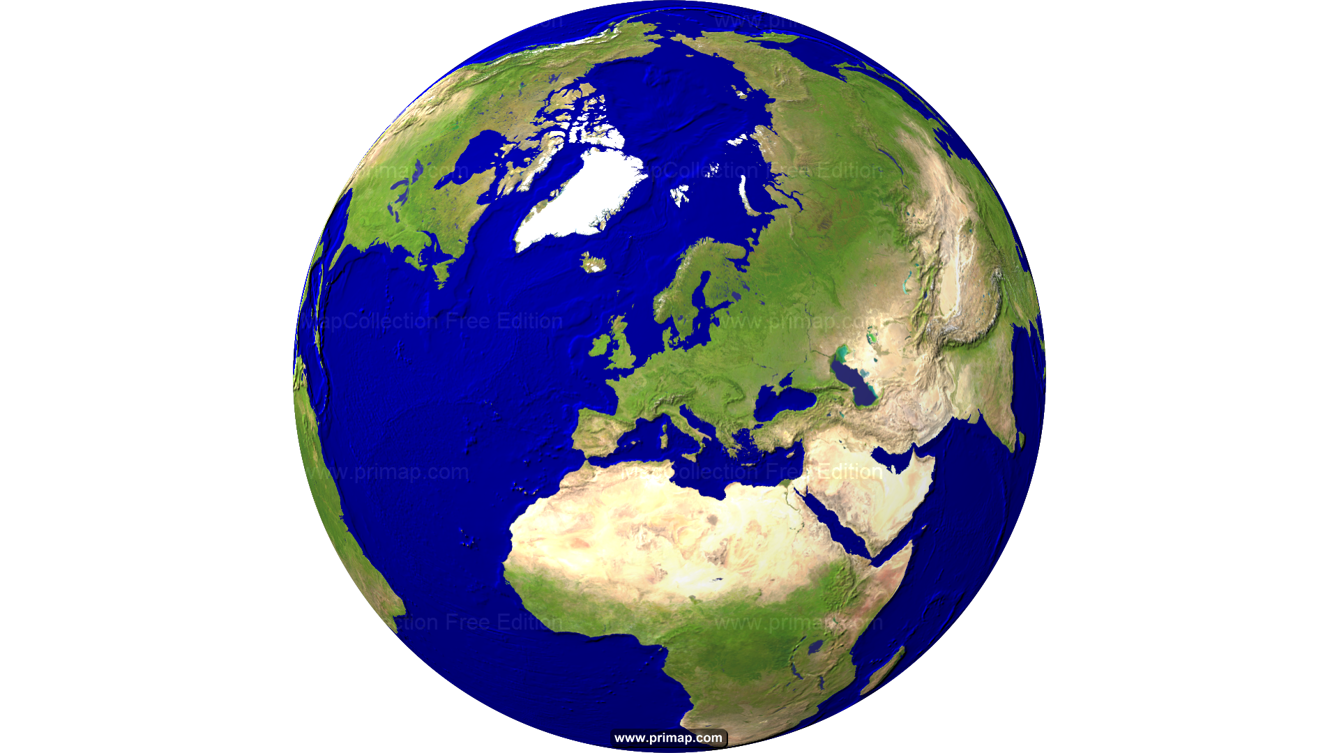 World maps  Globe Europecentered  Satellite  1920x1080 16:9