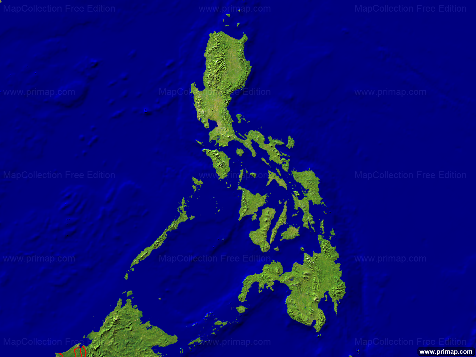 Latest Satellite Map Philippines Primap National Maps